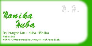 monika huba business card